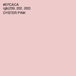 #EFCACA - Oyster Pink Color Image